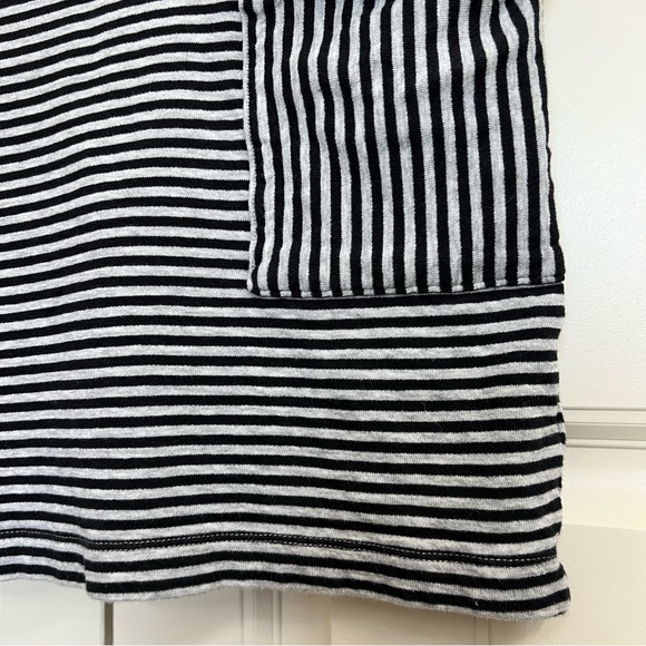 Athleta Ease Up Sweatshirt Dress in Gray/Black Stripe, Size XS - Picture 3 of 7